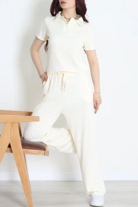 Polo Yaka Pike Takım Ekru - 8019.1247.