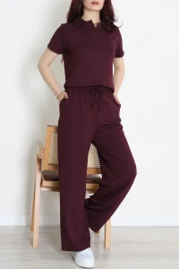 Polo Yaka Pike Takım Mürdüm - 8019.1247.