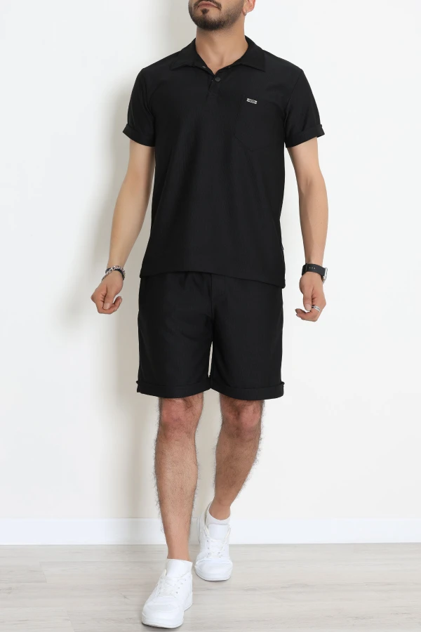 Zra Crep Likralı Erkek Takım Siyah - 70931.1937.