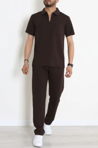 Zra Krep Likralı Erkek Takım Acıkahve - 70932.1937.