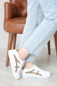 Günlük Spor Ayakkabı Beyazkahve - 40133.264.