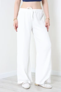 Lastikli Bürümcük Pantolon Ekru - 55119.599.