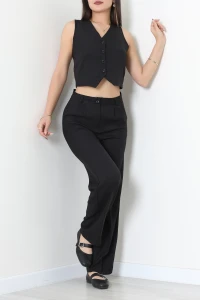 Sofya Keten İkili Takım Siyah - 80871.308.