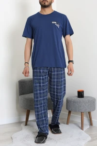 Bisiklet Yaka Erkek Pijama Takımı Lacivert - 42157.1048.
