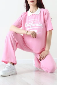 2 İplik Eşofman Takımı Pembe - 52278.1005.