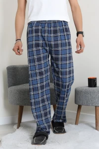 Süprem Ekose Erkek Pijama Altı Laciindigo - 71488.1838.