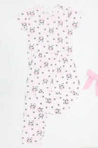 5-12 Yaş Süprem Çoçuk Pijama Takımı Pudraçizgili - 402.1287.