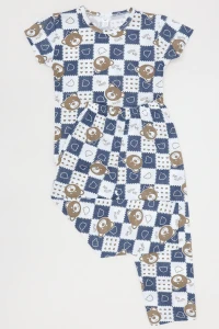 5-12 Yaş Süprem Çoçuk Pijama Takımı Lacivert - 402.1287.