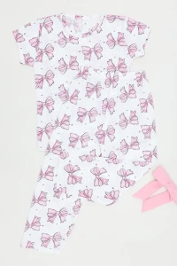 5-12 Yaş Süprem Çoçuk Pijama Takımı Beyazpembe - 402.1287.