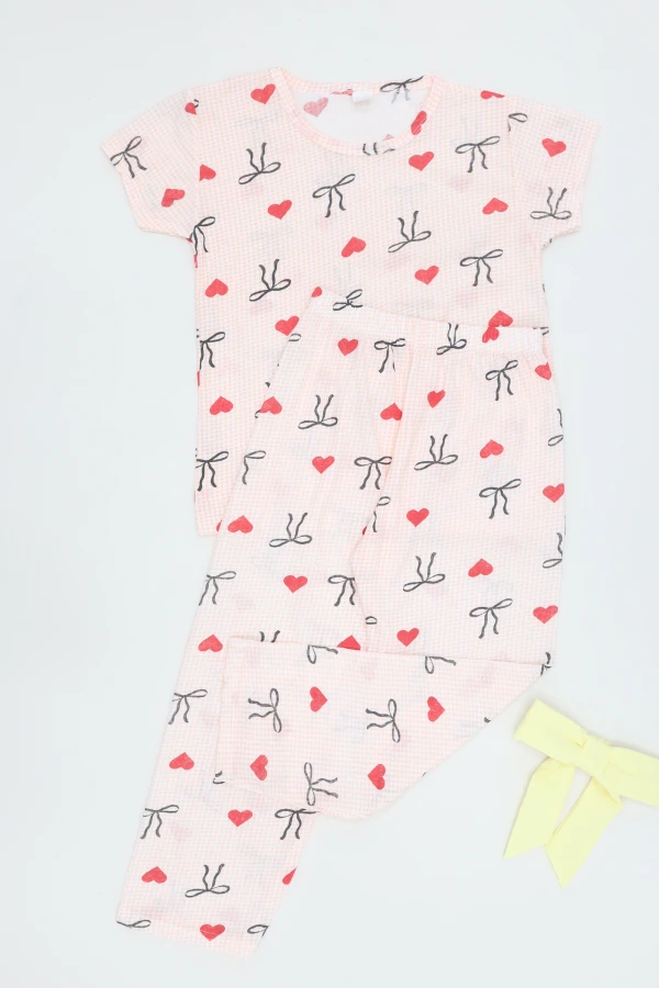 5-12 Yaş Süprem Çoçuk Pijama Takımı Pudrakalp - 402.1287.