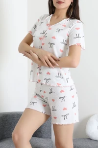 Kaşkorse Pijama Takımı Ekru - 52282.1049.