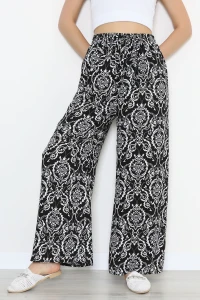 Desenli Dokuma Pantolon Siyahbeyaz - 12333.1095.