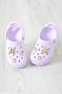 Aksesuarlı Çocuk Terlik Lila - 32501.264.