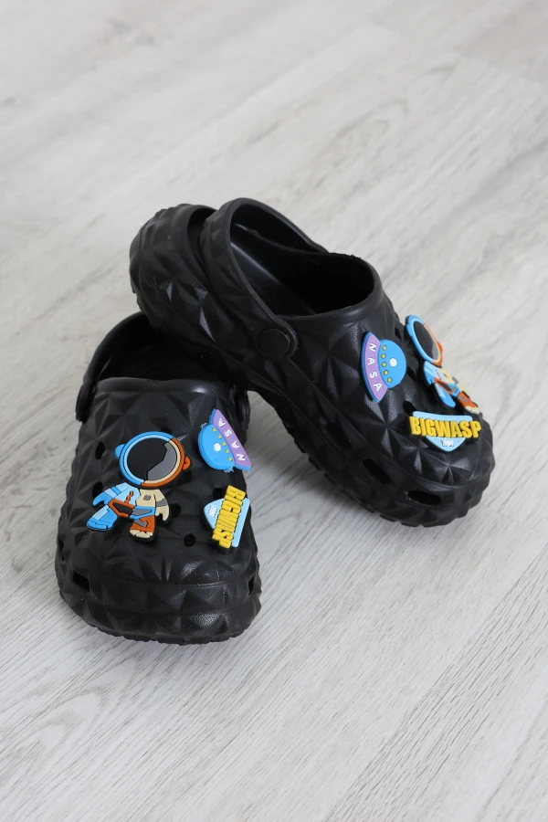 Aksesuarlı Çocuk Terlik Siyah - 32501.264.