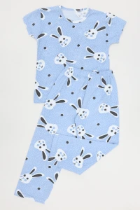 5-12 Yaş Süprem Çoçuk Pijama Takımı Mavi - 402.1287.