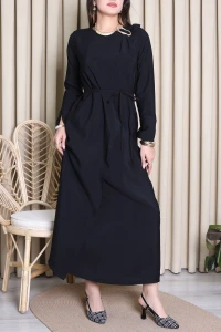 Toka Detay Elbise Siyah - 41601.2152.