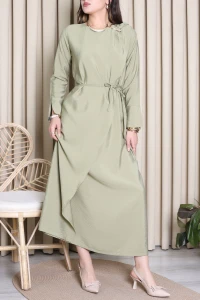 Toka Detay Elbise Yeşil - 41601.2152.