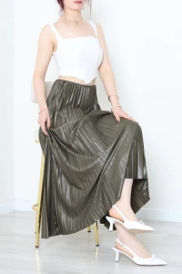 Pliseli Etek Haki - 44029.2111.