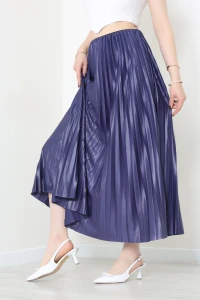 Pliseli Etek Lacivert - 44029.2111.
