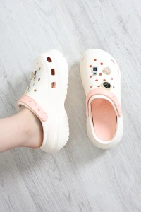 Taşlı Yüksek Taban Terlik Yavruağzı - 16001.264.