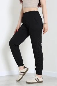 İki İplik Paça Lastikli Eşofman Altı Siyah - 20164.1878.