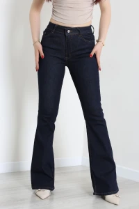 İspanyol Paça Kot Pantolon Koyulaci - 31649.1184.