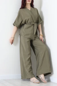 Modal Kimono Takım Haki - 55143.701.