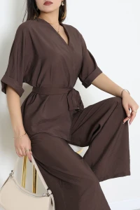 Modal Kimono Takım Kahve - 55143.701.