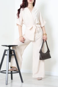 Modal Kimono Takım Bej - 55143.701.