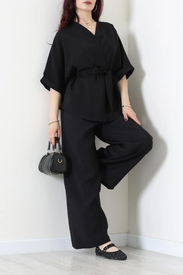 Modal Kimono Takım Siyah - 55143.701.