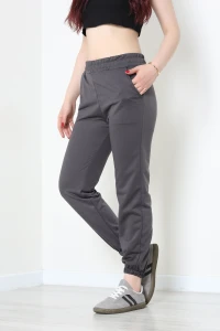 İki İplik Paça Lastikli Eşofman Altı Antrasit - 20164.1878.