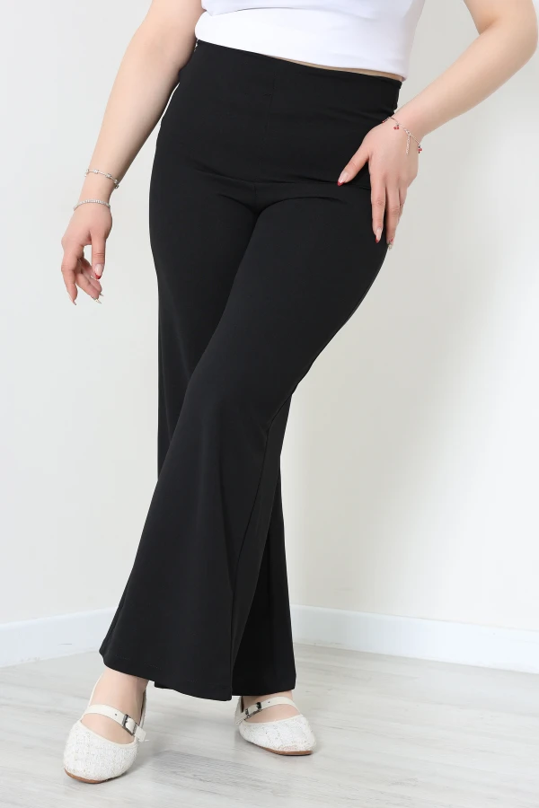 Yandan Fermuarlı Zra Krep Pantolon Siyah - 71444.2132.