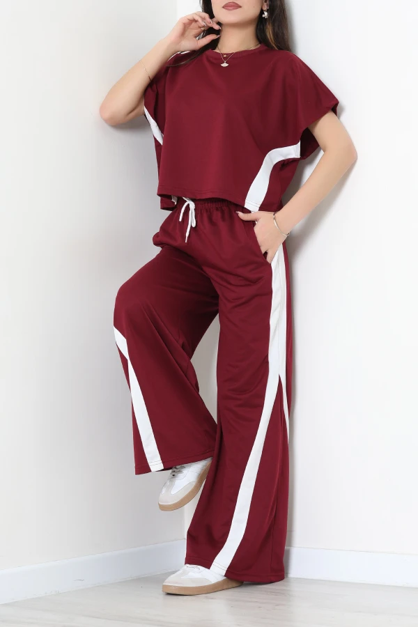 İki İplik Eşofman Takımı Bordo - 52251.1857.