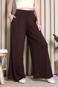 Oysho Pileli Pantolon Kahve - 096.2153.