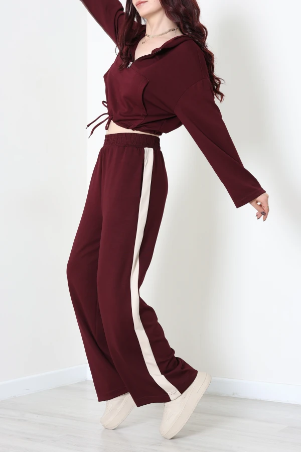 Modal Kumaş Eşofman Takımı Bordo - 7985.1437.