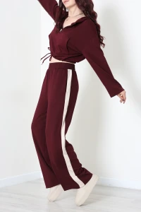 Modal Kumaş Eşofman Takımı Bordo - 7985.1437.
