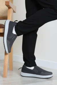 Bağcıksız Rahat Giyim Erkek Spor Ayakkabı Gri - 32555.264.