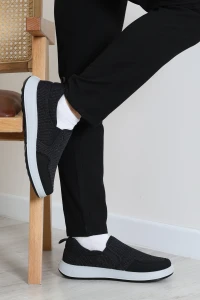 Bağcıksız Rahat Giyim Erkek Spor Ayakkabı Siyah - 32555.264.