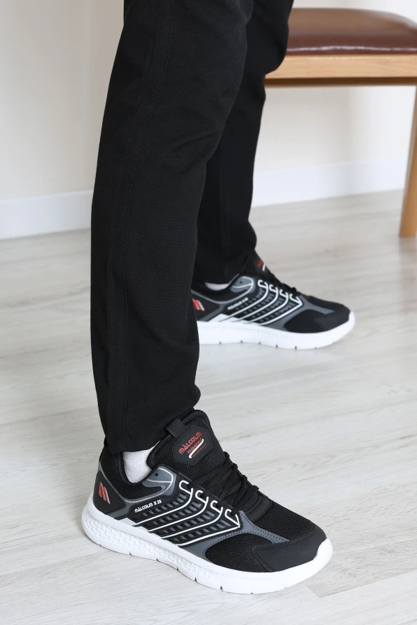 Erkek Spor Ayakkabı Siyahbeyaz - 32702.264.