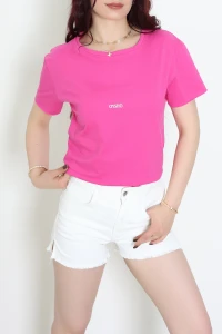 Baskılı Penye Tişört Pembe - 55122.2142.