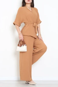 Modal Kimono Takım Karamel - 55143.701.