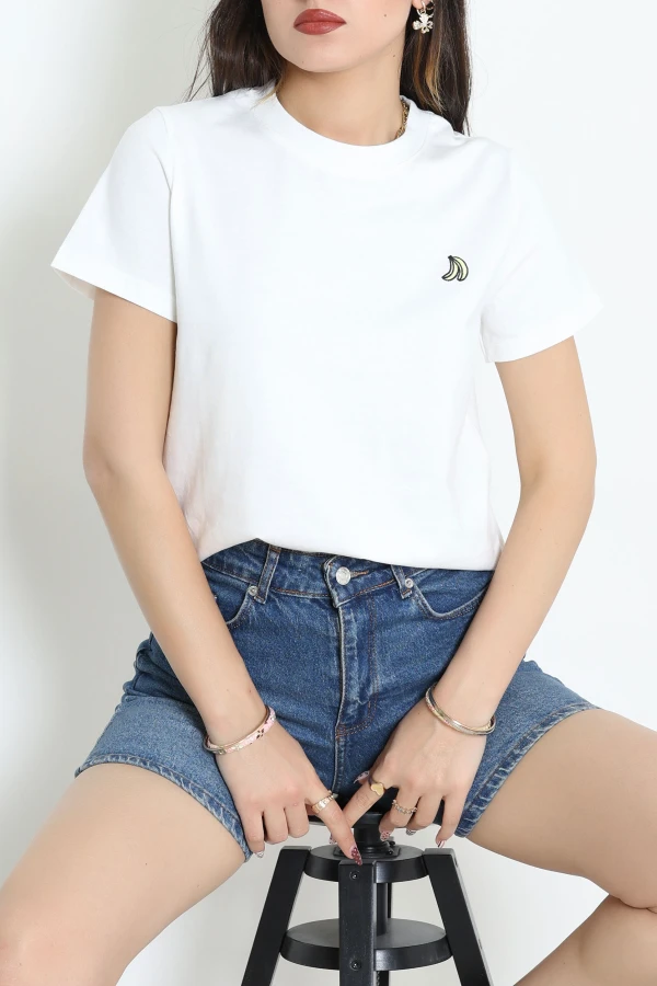 Baskılı Tişört Beyaz - 8210.1437.