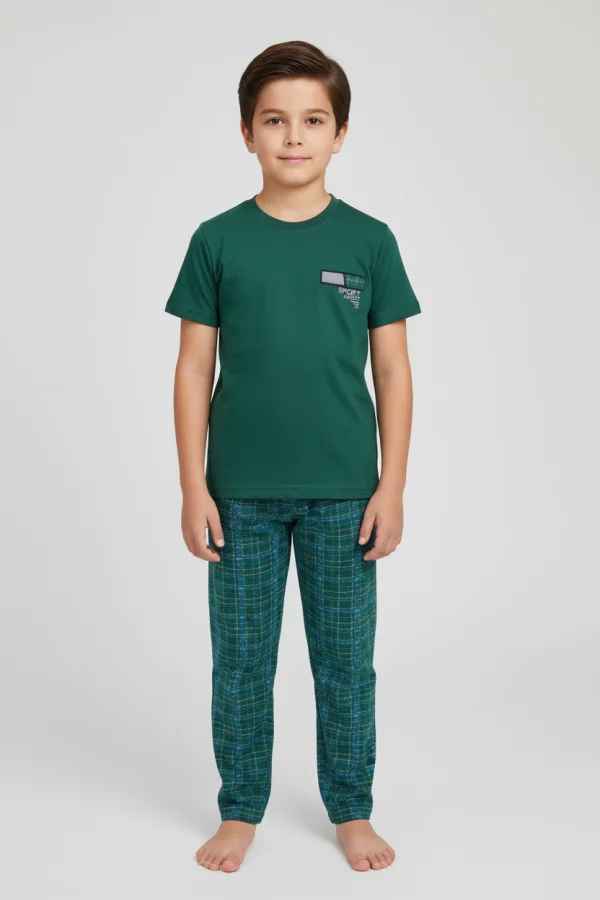 5-12 Yaş Süprem Pijama Takımı Zümrüt - 52331.1048.