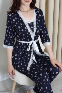 Cares 3'Lü Pijama Takımı Laciçiçek - 162.1287.