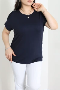 Omuz Dantel Detaylı Büyük Beden Viskon Bluz Laci - 71479.1990.