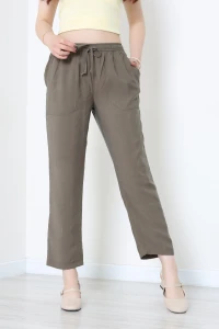 Beli Lastikli Tensel Pantolon Haki - 7804.1437.