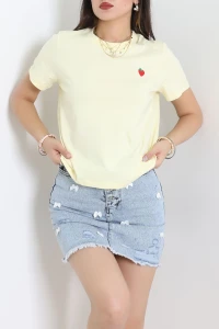 Baskılı Tişört Sarı - 8174.1437.