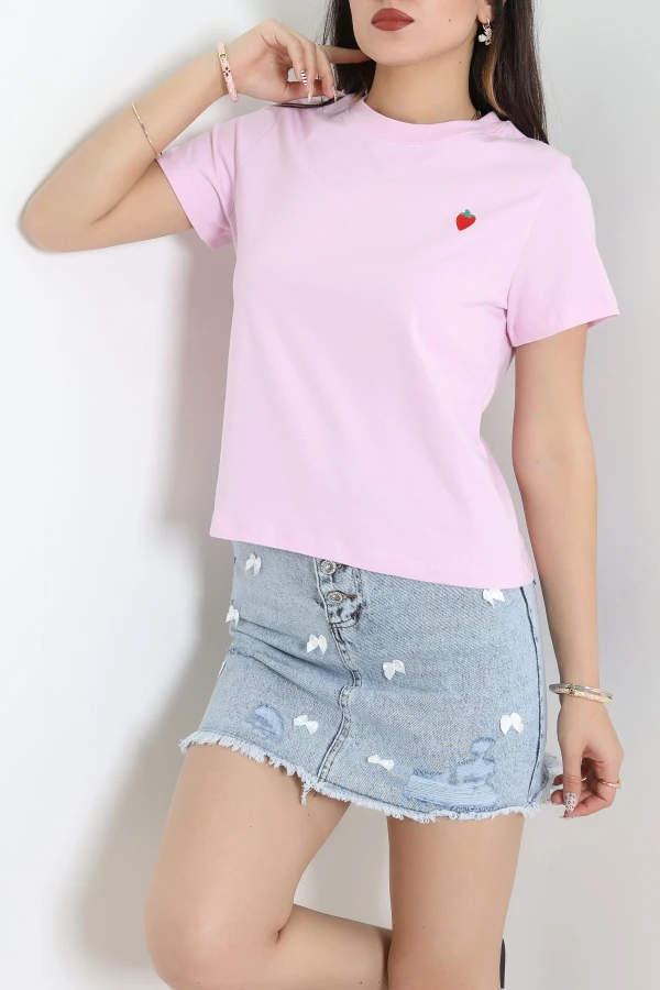 Baskılı Tişört Pembe - 8174.1437.