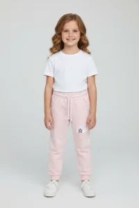 6-9 Yaş İki İplik Eşofman Altı Pudra - 6260014.1576.