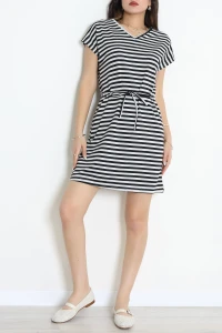 İki İplik Kemerli Elbise Gri - 52288.053.